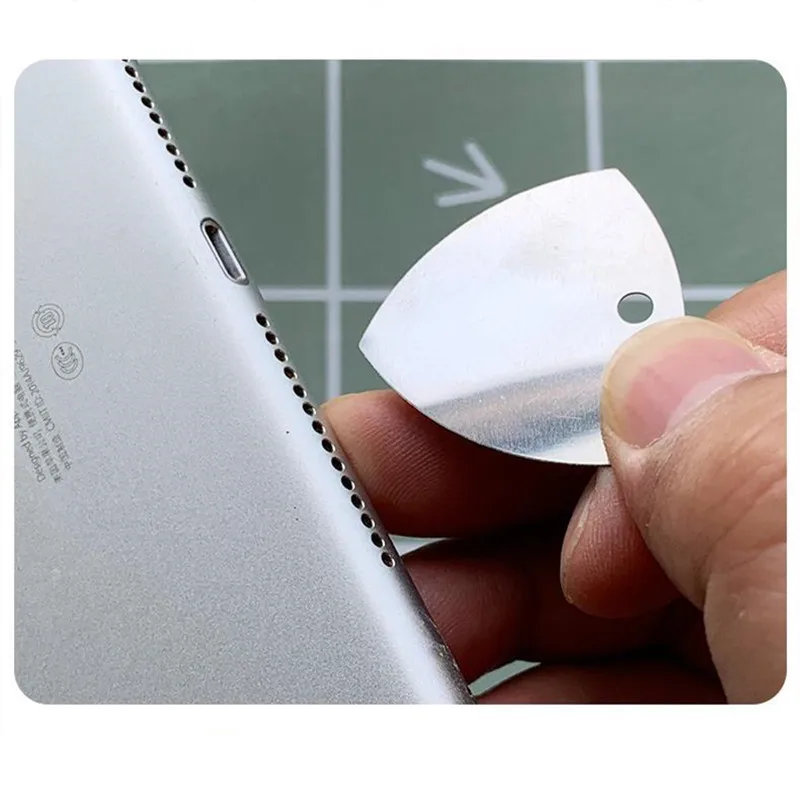 10/20/50PCS Dreieck Metall Telefon Öffnung Werkzeuge Metall Gitarre Picks Hebeln Opener Für iPhone iPad Tablet PC zerlegen Reparatur Werkzeuge – Detail 9
