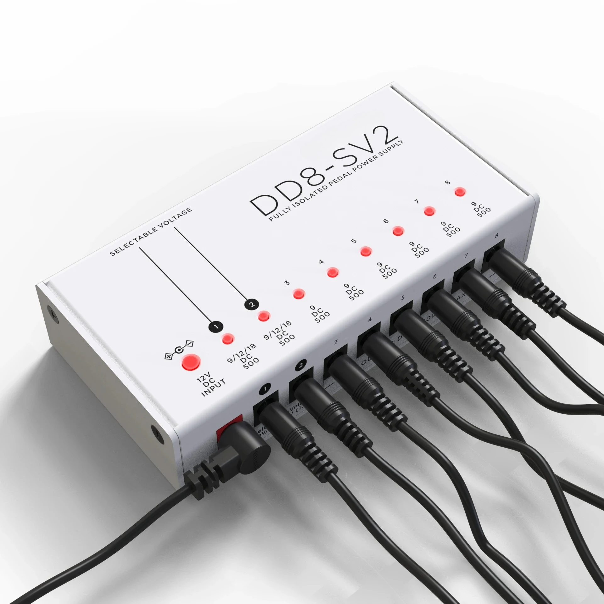 DD8-SV2 ISO8 upgrade effect pedal power supply fully isolated Filter ripple Noise reduction High Power Digital effector