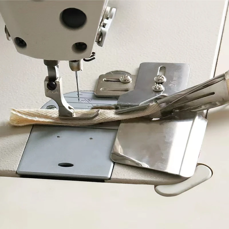 DY123Sewing Machine 1Needle Lochstisch maszyna Floder Hemming Device akcesoria do szycia Hemming stopka dociskowa Hemming With Floder