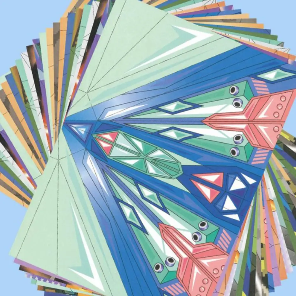 Paper Handmade Airplane Origami Art Learning Montessori Airplane Origami Set 3D Folding Versatile Paper Aircraft