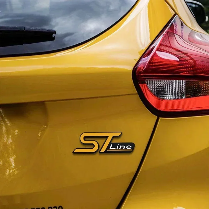 

Metal Emblem Car Side Trunk Badge Decal for ST Line Logo Fiesta Focus Mondeo Kuga Ranger Mustang Transit Sticker Styling