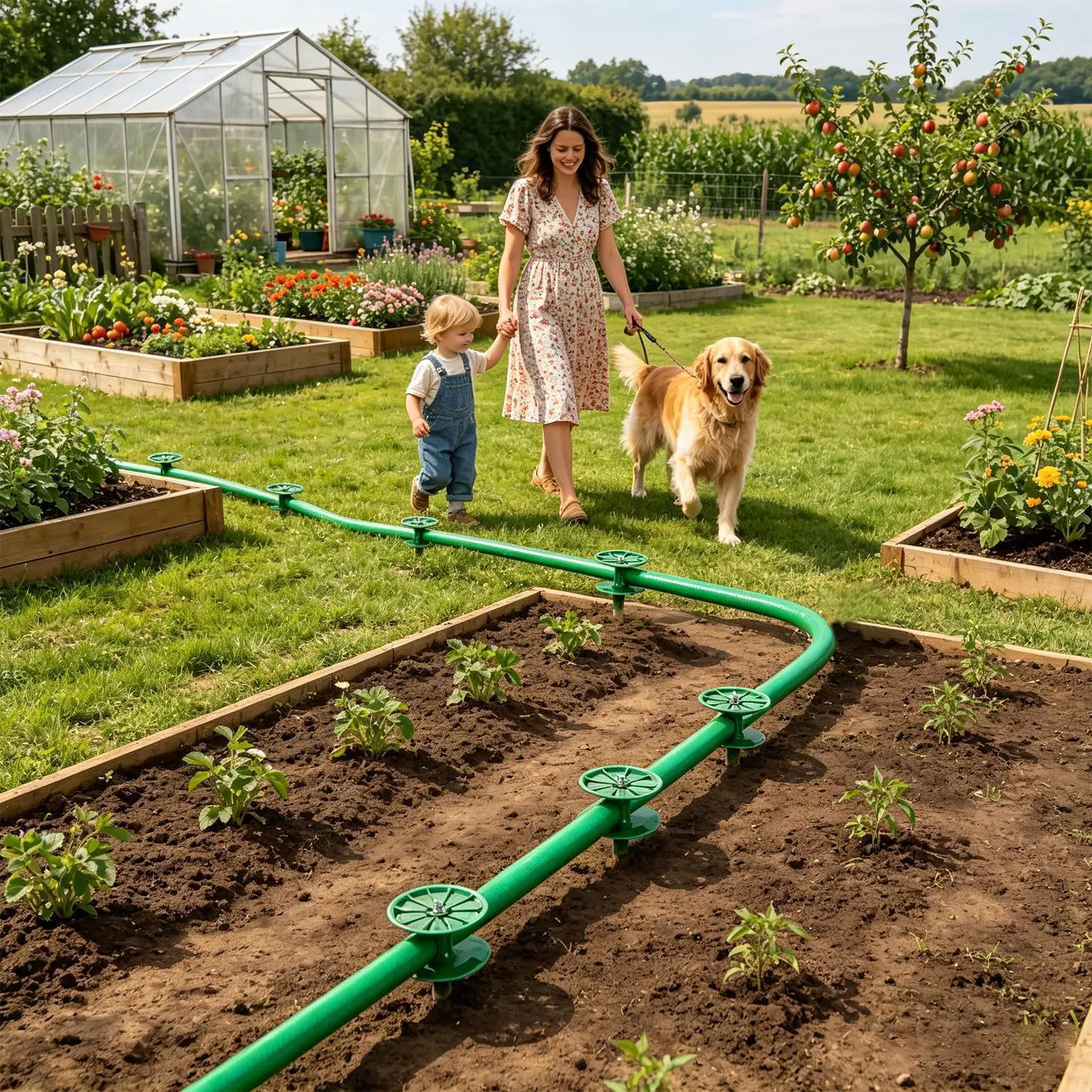 High Quality Durable Garden Hose Guide Spike Long Support Stake for Lawn Yard Orchard Greenhouse Farm Outdoor Agricultural Use