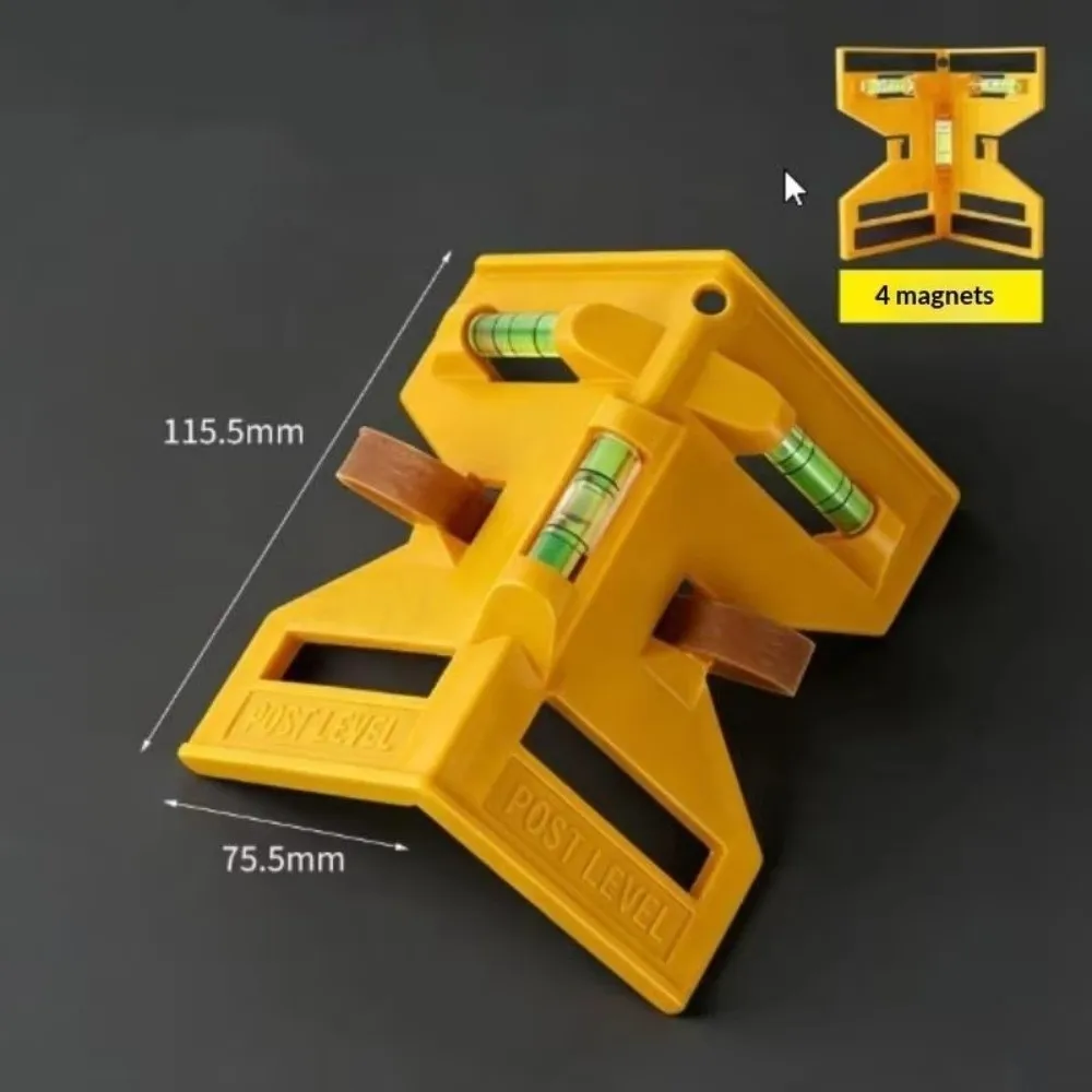 with 3 Bubble Vials Magnetic Column Level Elastic Strap High Precision Folding Level Tool Magnetic Base Adjustable Folding