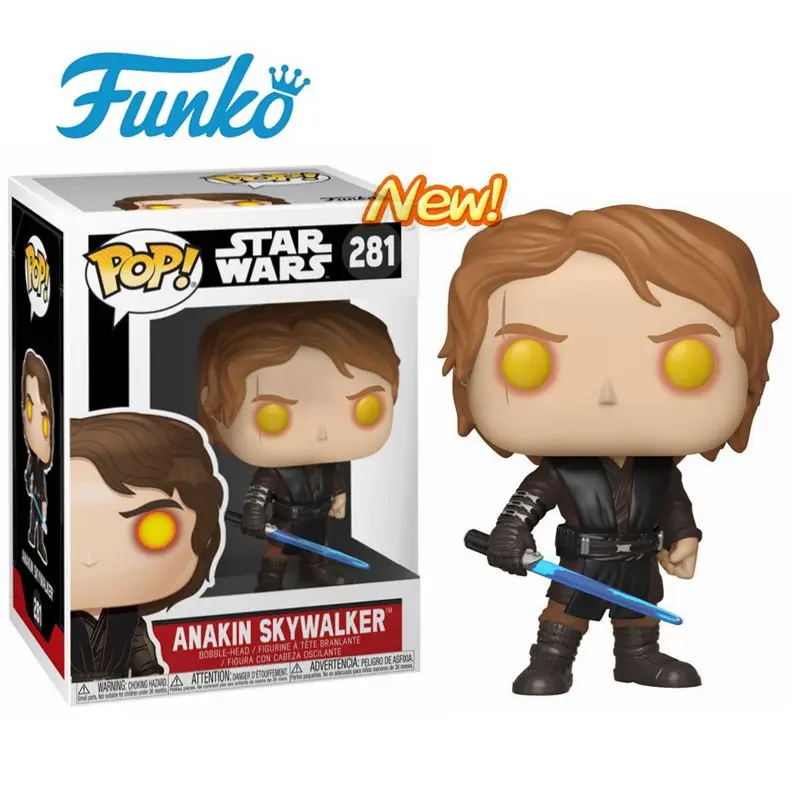 Minimum Price FUNKO POP Star Wars #281 Anakin Skywalker (Dark Side) Vinyl Action Figure Collection Model Kids Toys Gifts