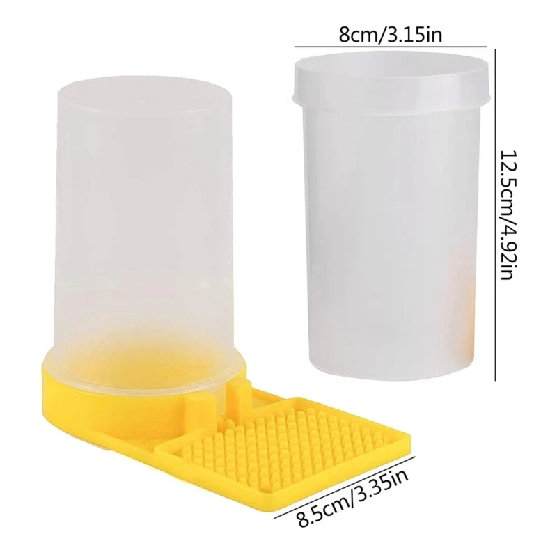 CPDD 4 ชิ้นที่มีประสิทธิภาพ Honeybee Waterer Feeding Supplies Honeybee เครื่องดื่ม