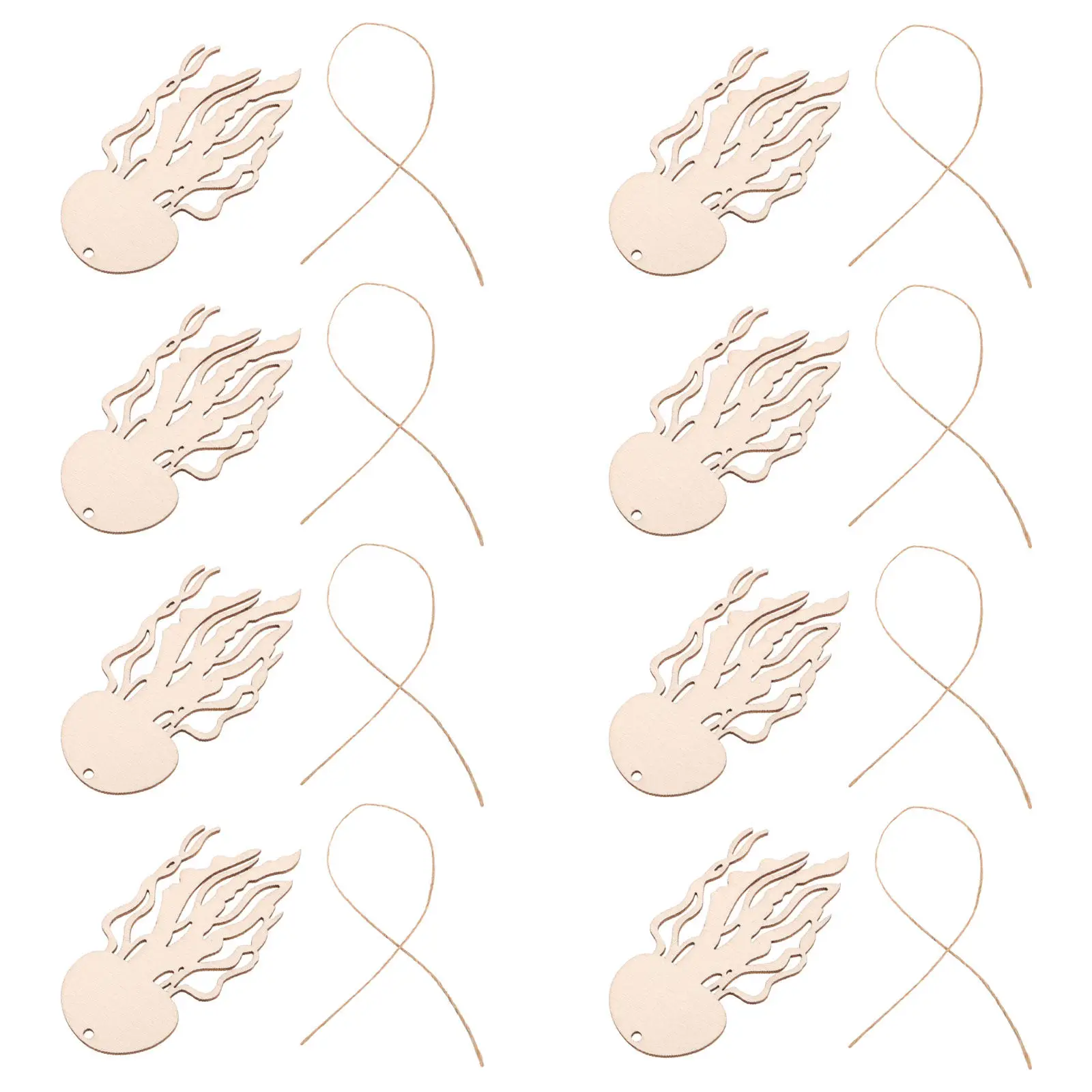 

30 шт. деревянных заготовок в форме морских животных: неокрашенные фигурки медуз для самостоятельной росписи, подвесные украшения, материалы для рукоделия, декор для дома в морском стиле