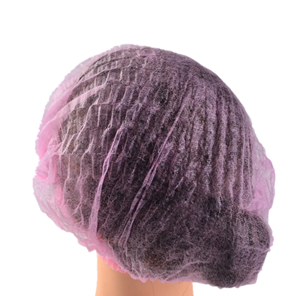 Elastic Hair Net Cap Disposable Breathable Mesh Hat for Restaurant Kitchen Hospital Workers