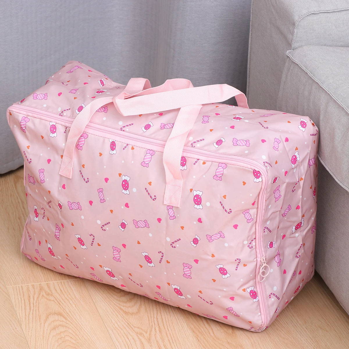 

Quilt Storage Thick Canvas Comforters Containers Clothes Organizer Foldable Pillow Blanket Container Dust Moisture Proof