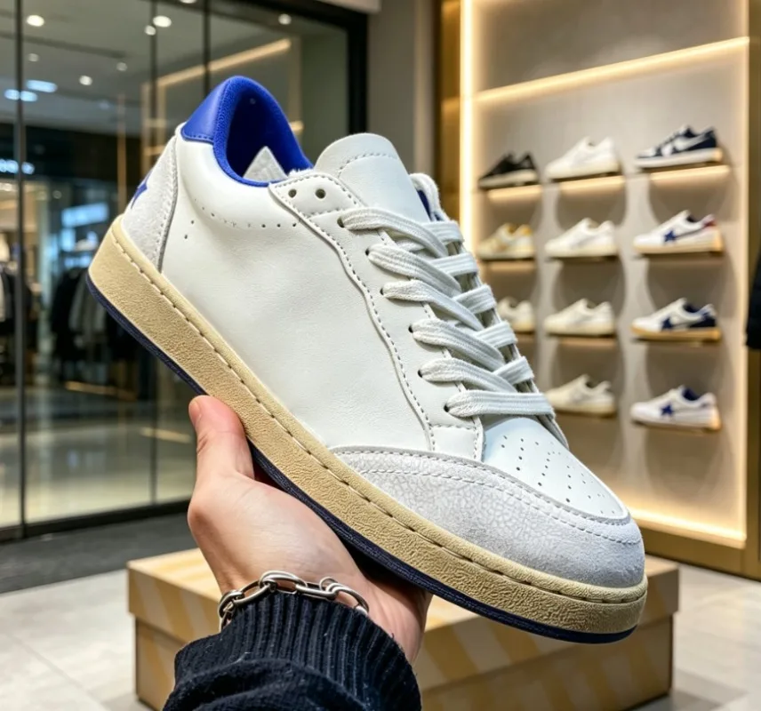 Men Women Star Embroidery Skate Shoes Distressed Casual Sneakers Couple All-Match Fashion Comfortable Footwear