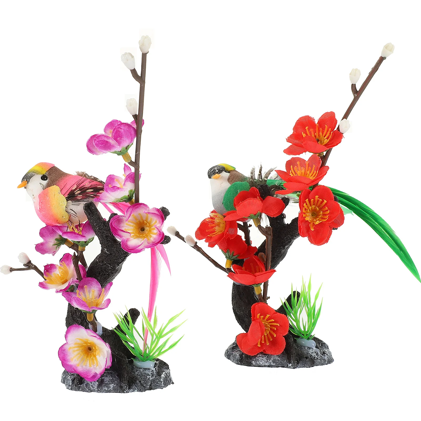 

2pcs Realistic Plum Blossom Cold Dish Decor Artificial Flower For Sushi Plate Japanese Restaurant Supply Faux Plants Craft