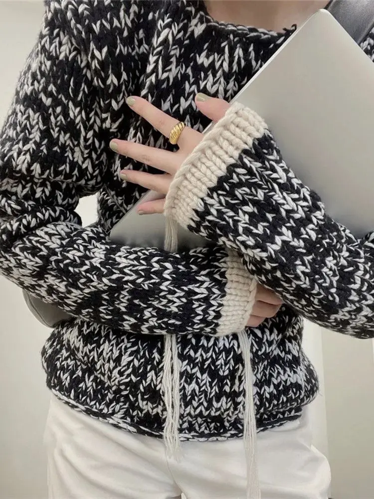 2026 Autumn and Winter New Women's Clothing High-end Sense Super Good-looking Gentle Raccoon Velvet Top Beautiful Sweater