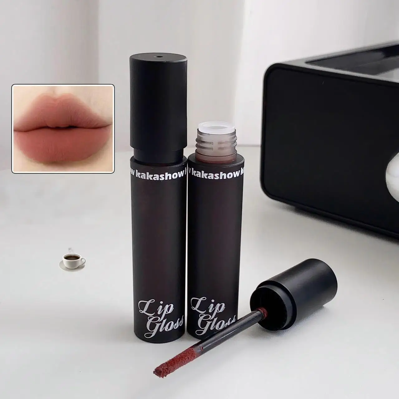 Kakashow Mousse Matte Lip Glaze (Misty Matte, White Lip Glaze in Autumn and Winter, Preferred for Christmas Day)