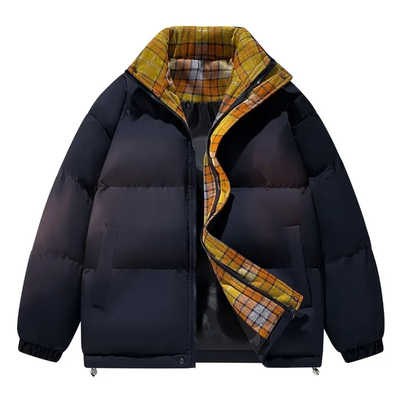 Outdoor Thickened Warm Cotton-padded Coat New Casual Cotton-padded Jacket for Men in Winter Couple Stand-up Collar Bread Jacket