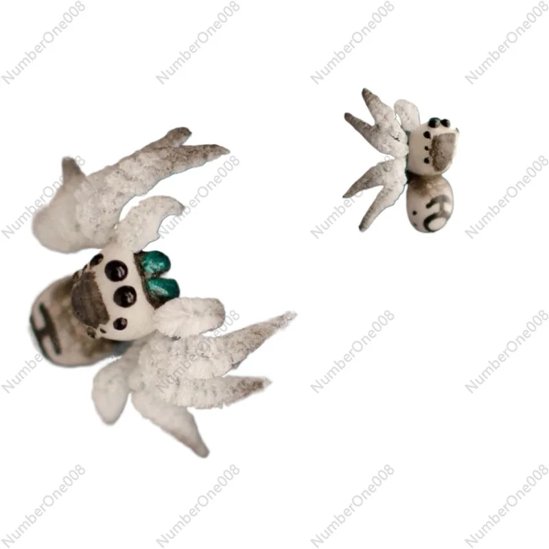 Cross-border New Products Cute Jumping Spider Brooch Independent Station Cute Jumping Spider Brooch Creative Accessories