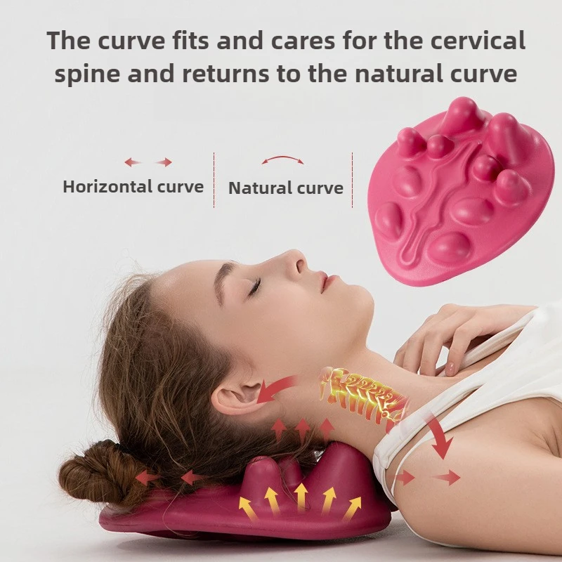 

Эргономичная массажная подушка, портативная поддержка шейного и талии, точечный массажер, подушка для шеи для улучшения жесткого массажа шеи