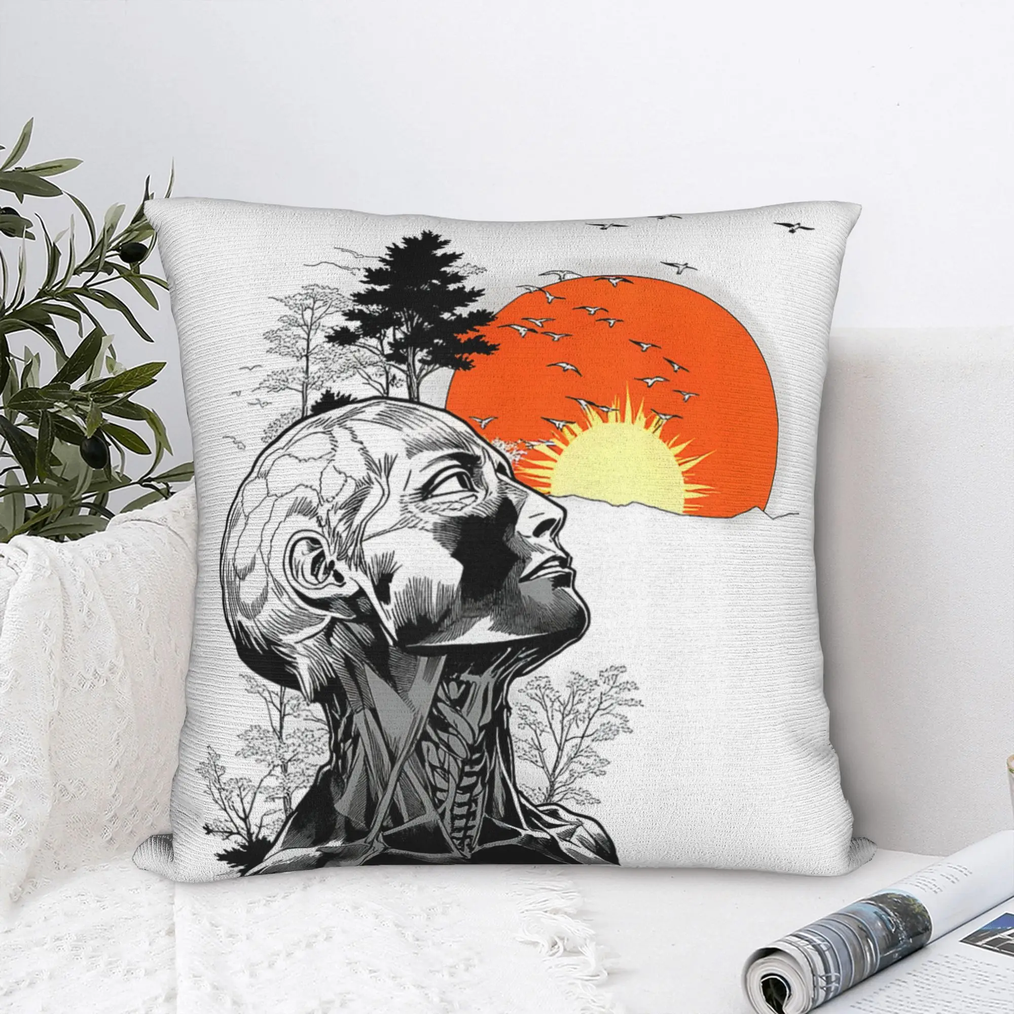 Alan Hangover Pillow Case  Cute Funny Pillow Cover Soft Pillowcases For Living Room Bed Chair