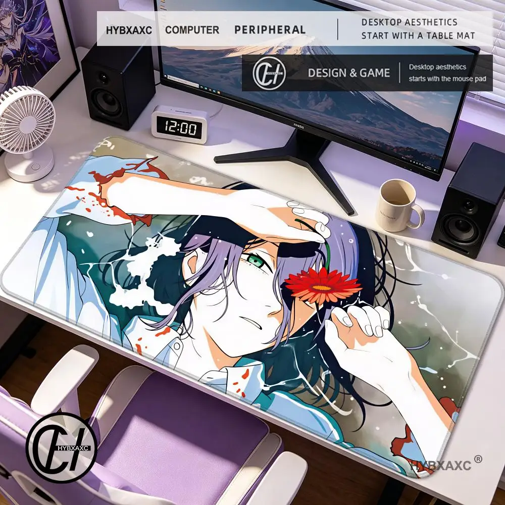

HYBXAXC New C-Chainsaw Man Movie R-Reze Arc Mouse Pad Non-slip Thickened MousePad Writing Lockedge Gaming Cushion