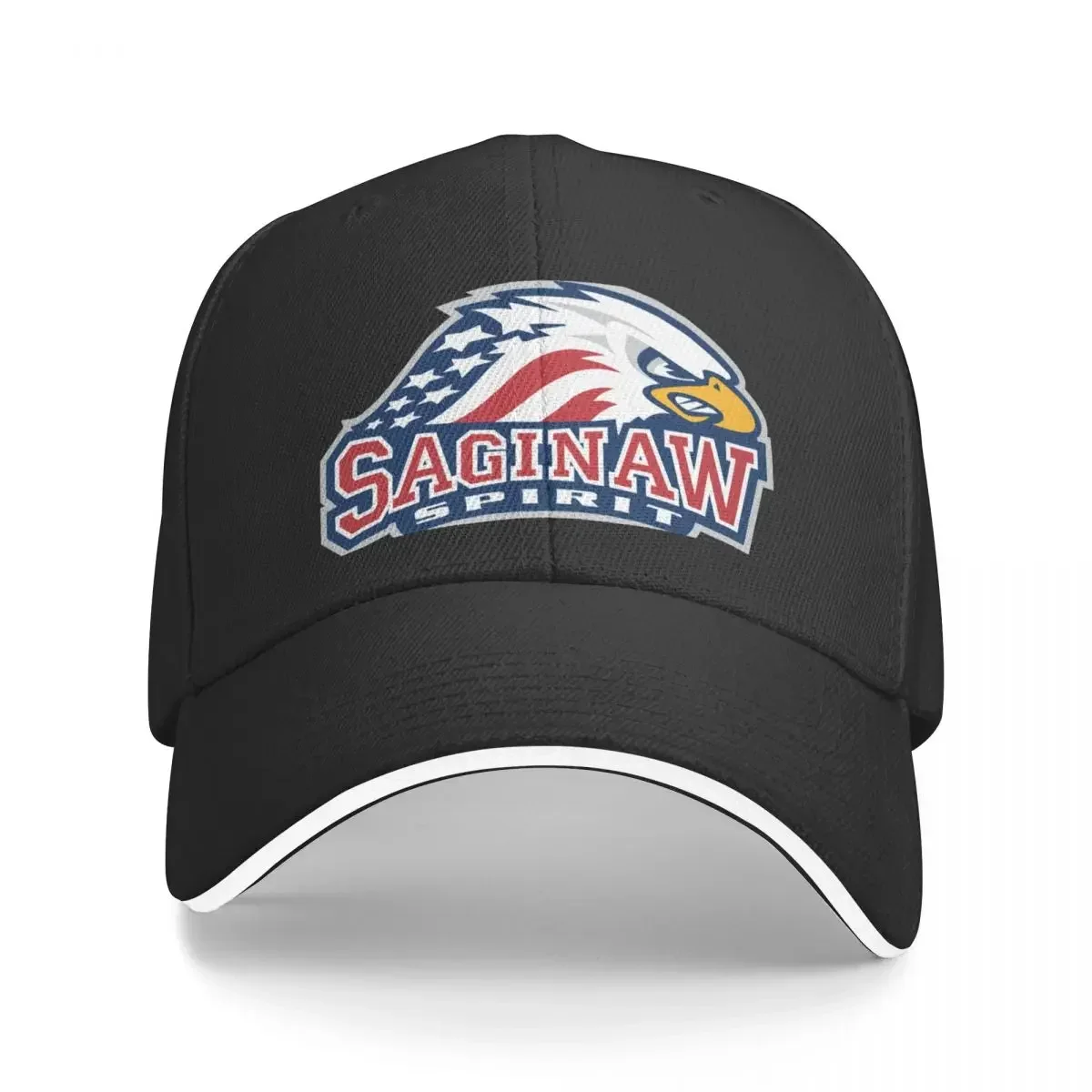 

Saginaw Spirit Hockey Baseball Cap Thermal Visor Sports Cap men's big size hat Horse Hat For Men Women's