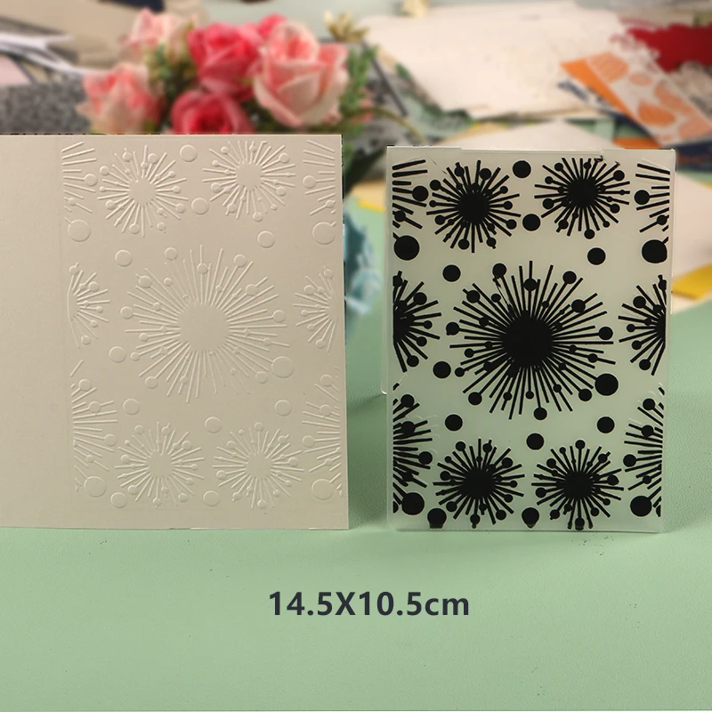 DUOFEN Crafts plastic embossing folder collection 1 paper embossing flower mold Christmas Birthday Halloween wedding