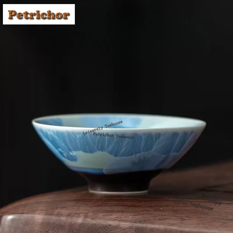 

50 мл печь Fambe Crystal Glaze ледяной цветок Douli чайная чашка традиционная чайная чаша кувшин для дегустации чая чашка для медитации Jianzhan Master Cups