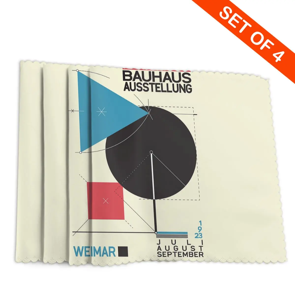 

Bauhaus Placemat Non-Slip Plate Mat For Dining Table Bowl Coaster Home Decor Super Absorbent Mats