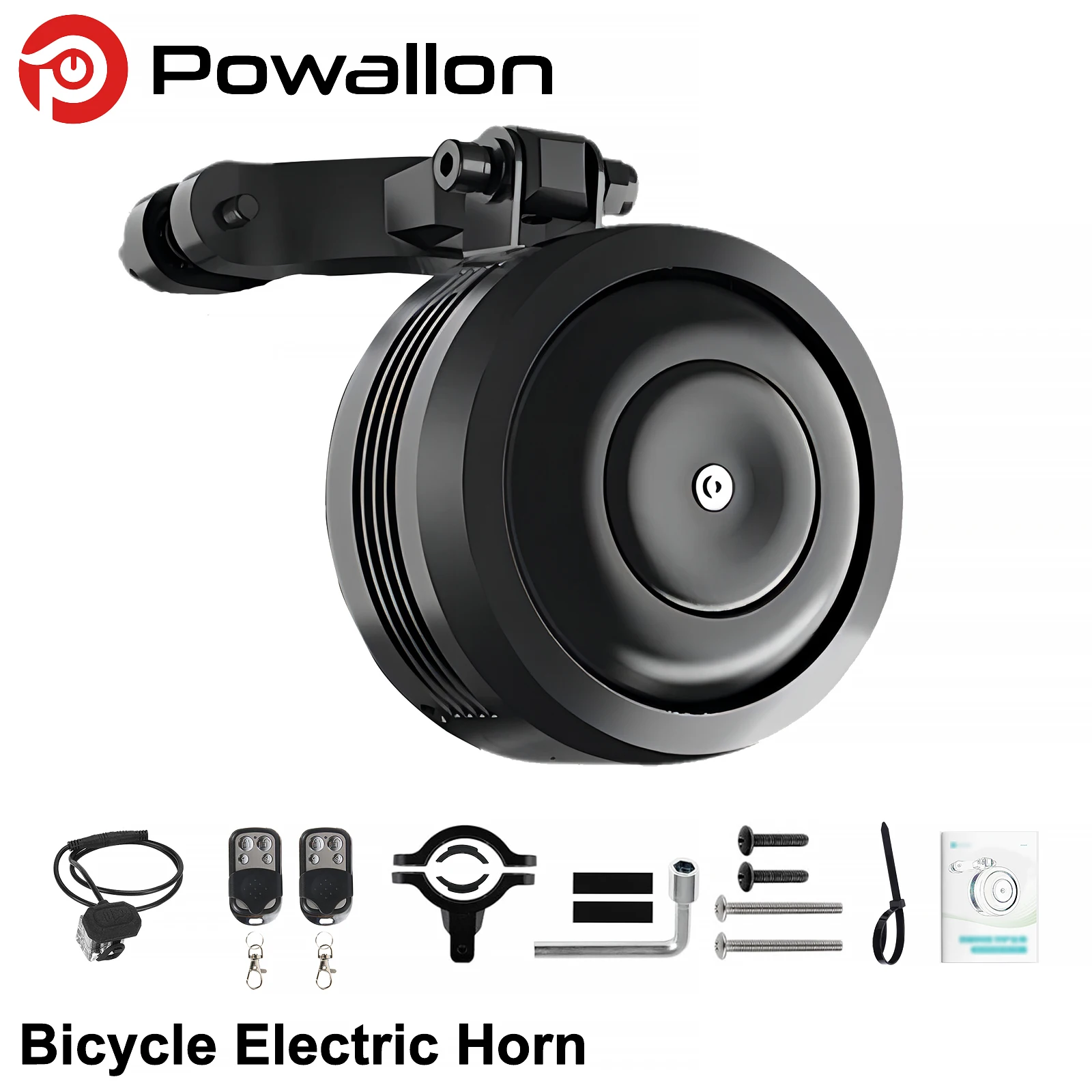 

Электрический звуковой сигнал Powallon для велосипеда, супергромкий, с функцией защиты от кражи | Водонепроницаемый, перезаряжаемый через USB | Сигнализация охранной сигнализации для горного велосипеда MTB