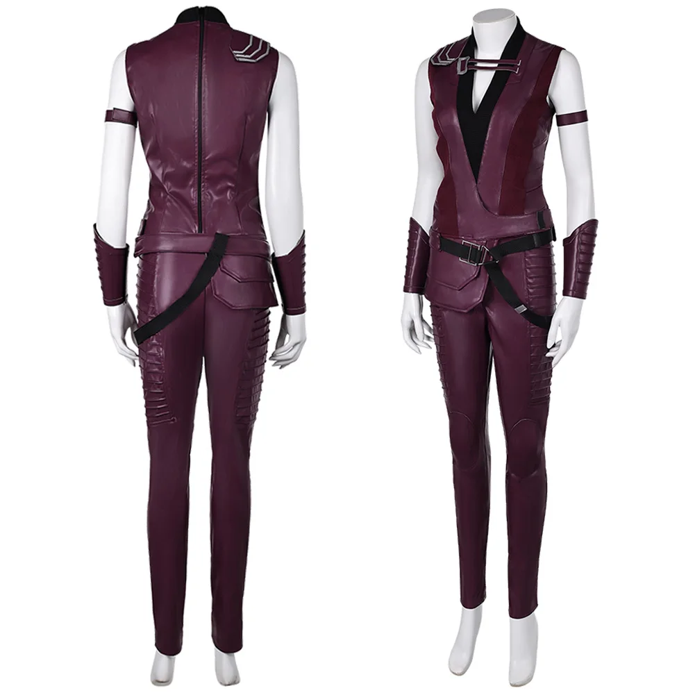 Elektra Natchios Cospaly Costume Movie Dead Cos Pool Roleplay Jacket Pants Set Hallowmas Party Uniform Carnival Role Play Suits