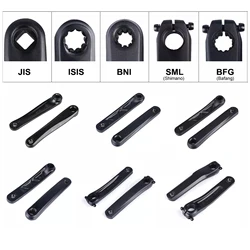 Bike Crank Arm Aluminum Alloy 170mm Bicycle Crank Black Left and Right Crank For Electric Bike MTB Bicycle Accessories
