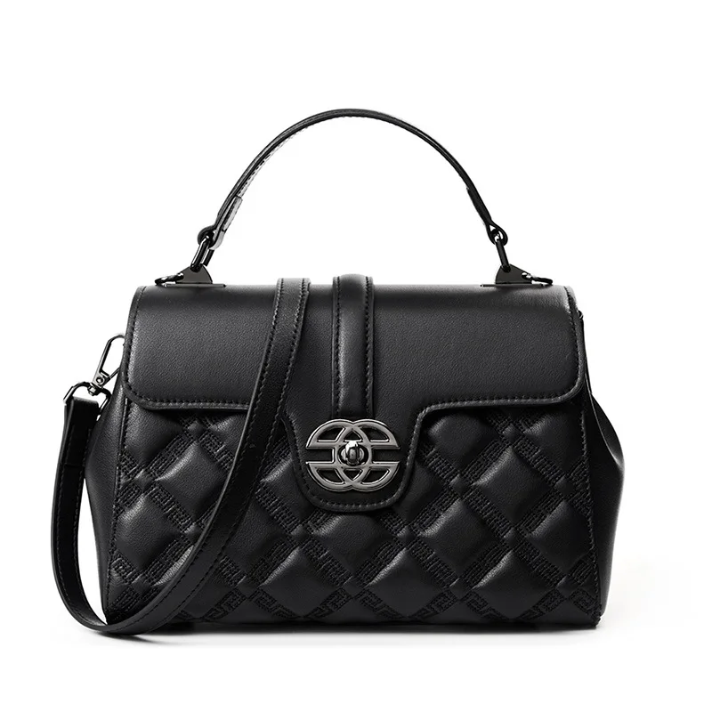 

New commuting leather women's large capacity crossbody bag premium handbag