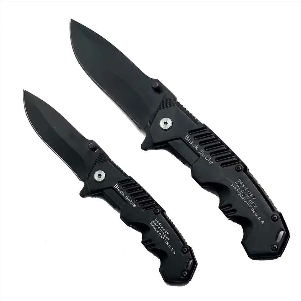 Edc-cuchillo plegable afilado de acero inoxidable, cuchillo táctico de caza para acampar al aire libre, cuchillo de bolsillo afilado y duradero S/L