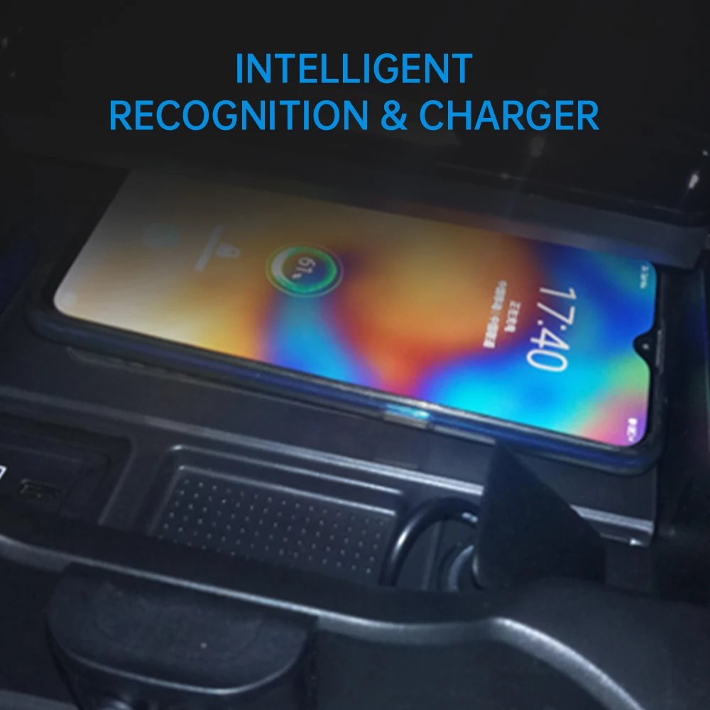 Car Center Console Phone Charger for Mercedes Benz A 2019-2022 B GLA GLB 2020-2022 15W Fast Wireless Charger Charging Holder