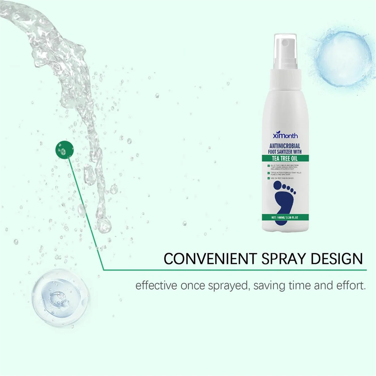 A03R Foot Drying and Deodorization Foot Deodorant Tea Tree Oil Potion