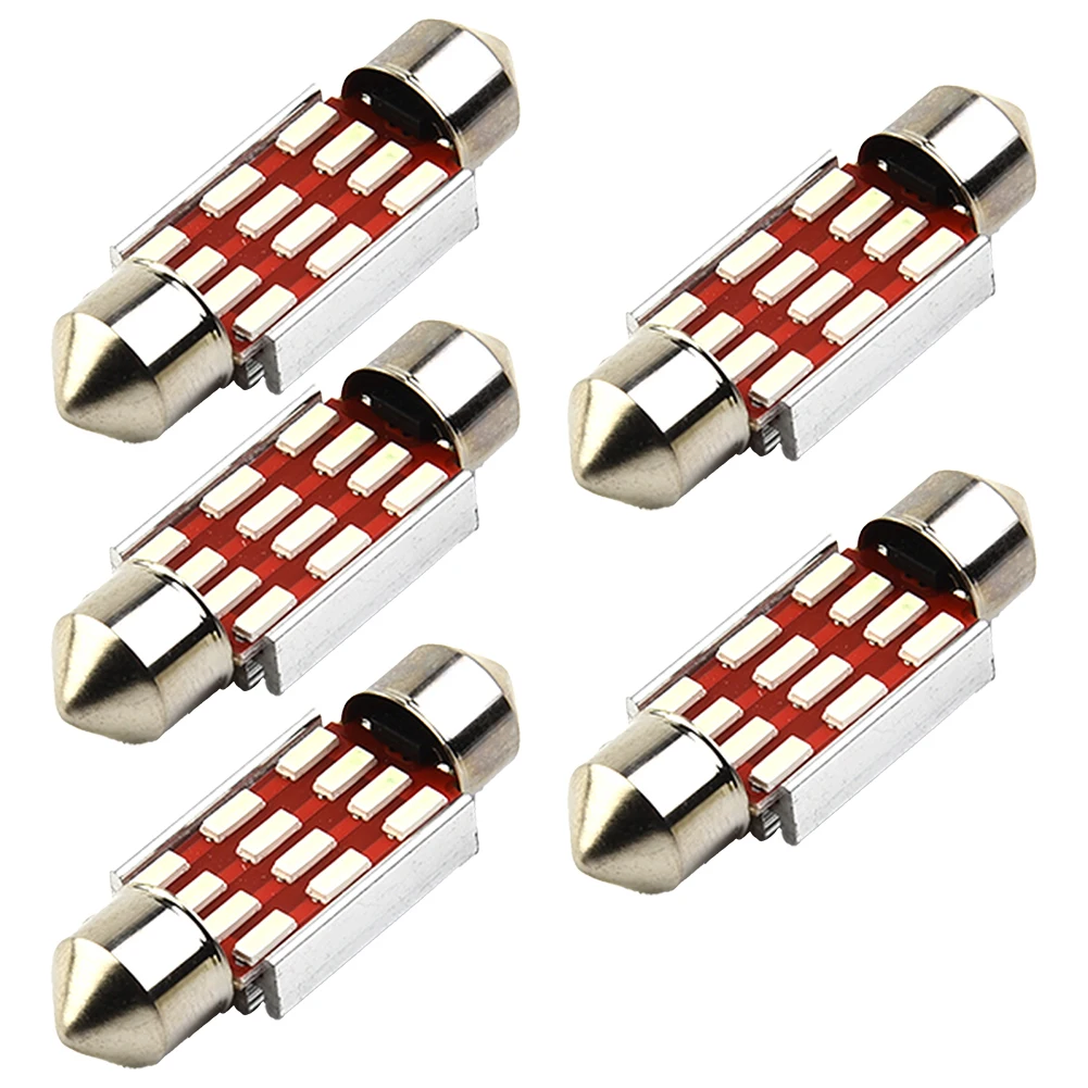 

36/31 Mm License Plate Light 4014 SMD LED Car Interior Light Bulb Festoon Canbus White Car License Plate Top Light Accessories