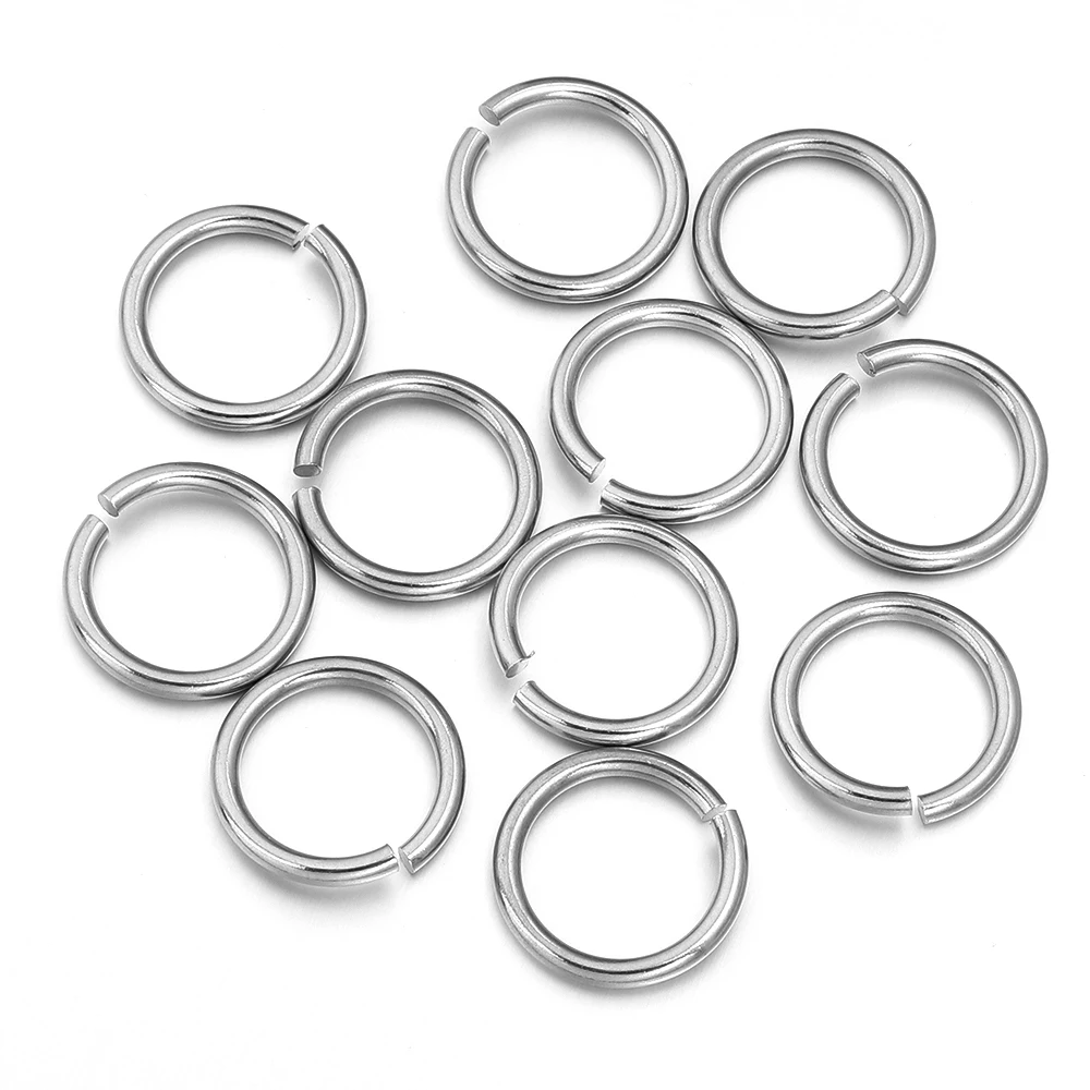 20Pcs Stainless Steel Split Ring Jump Rings for DIY