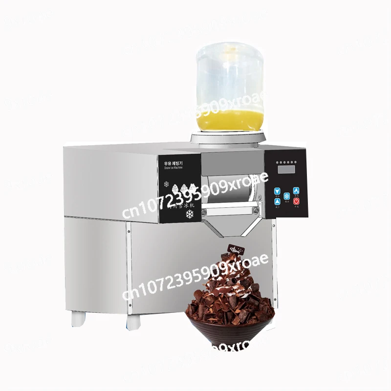 

Bingsu Shaver Smoothie Korean Crusher Snowflake Ice Machine Small Snow Continuous Cooled 180Kg per day Milk Mango