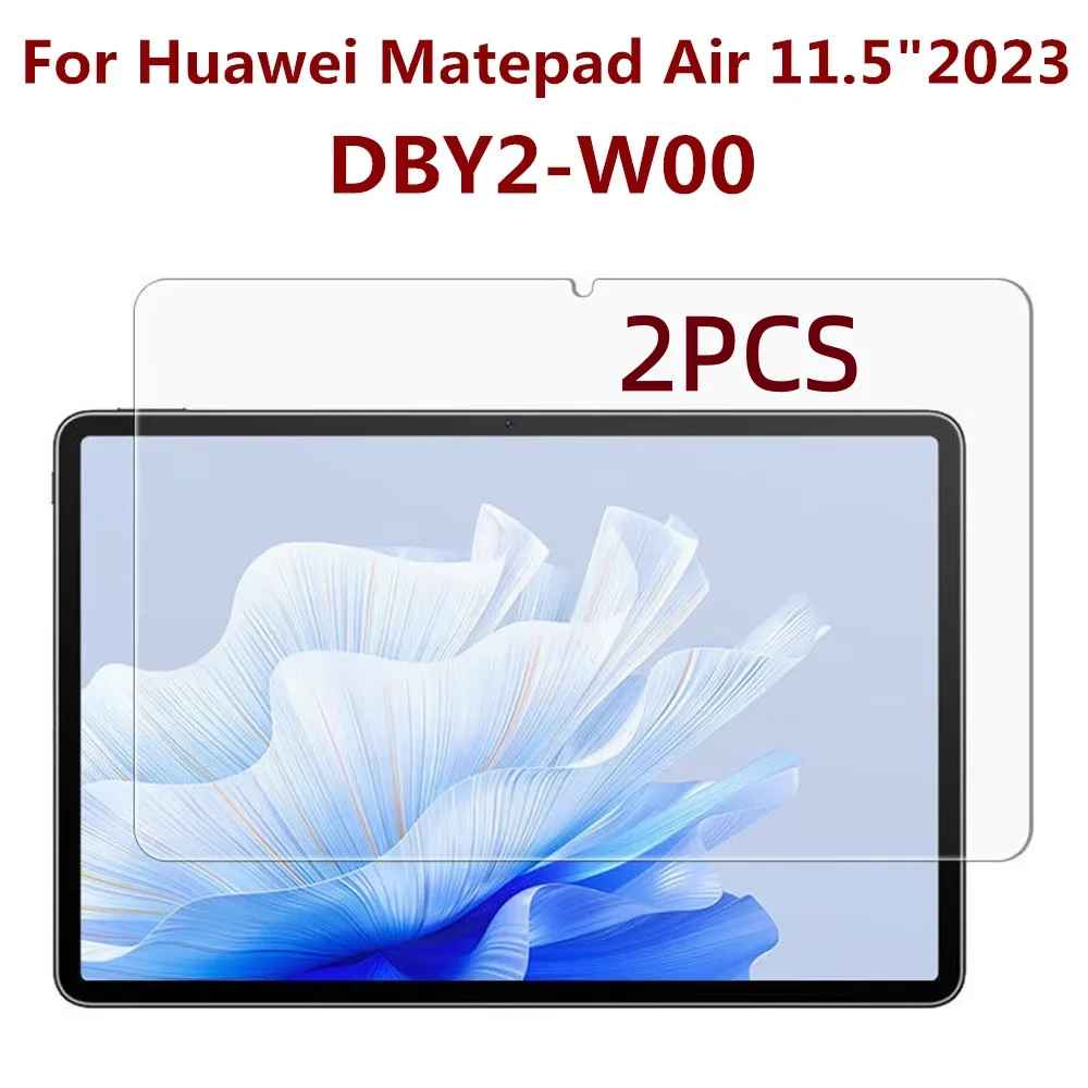 2PCS 9H gehärtetes Glas Displayschutzfolie für Huawei MatePad Air 11,5 Zoll 2023 DBY2-W00 kratzfeste, blasenfreie Schutzfolie