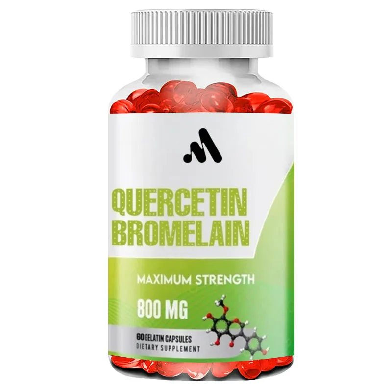 

Quercetin and Bromelain -800mg Quercetin+165mg Bromelain, Immune Support | Antioxidant, Non GMO