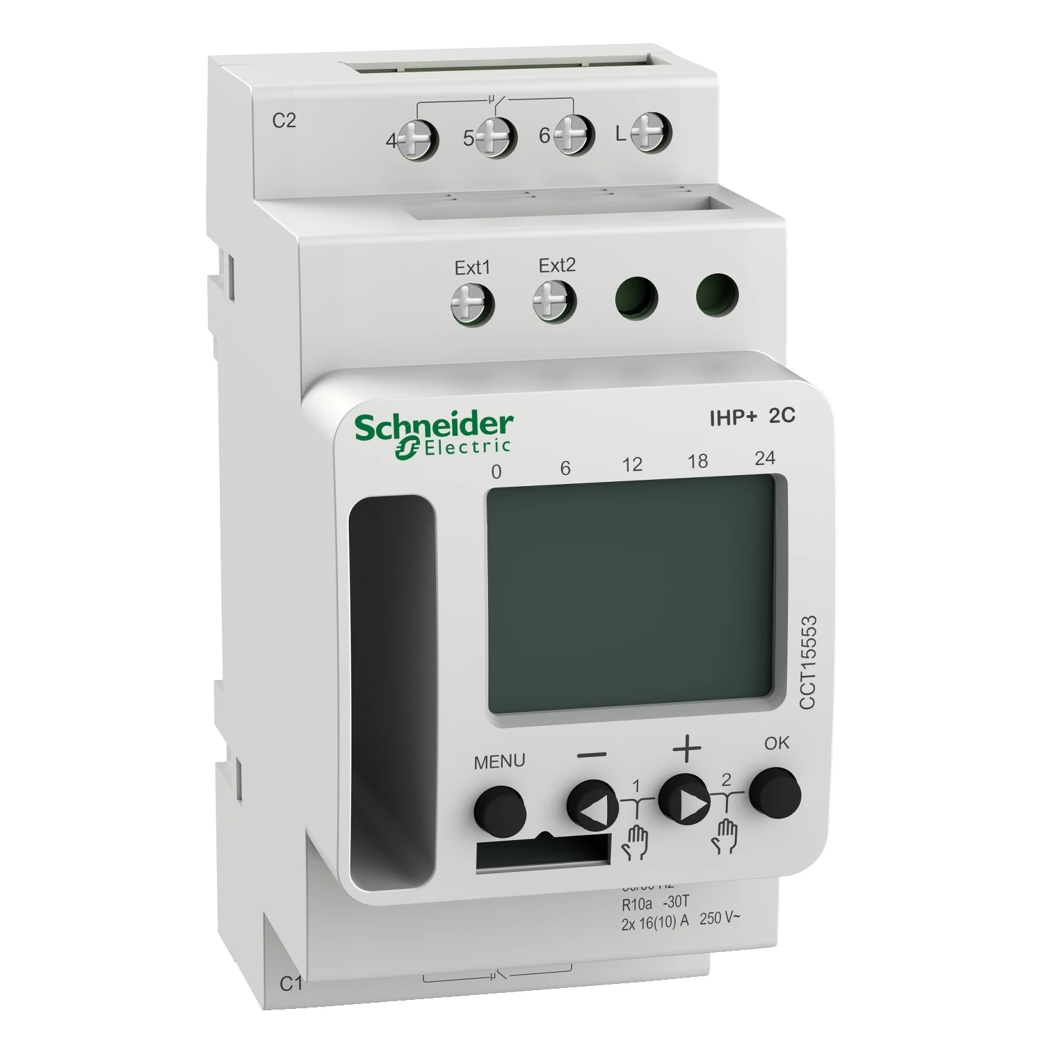CCT15553 Acti9 IHP+ 2C (24h/7d) SMARTw programmable time switch