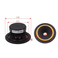 5 inch  8 ohms  Full Frequency Loudspeaker HIF Aluminum Basin  Sound speaker  bookshelf Speaker Audio