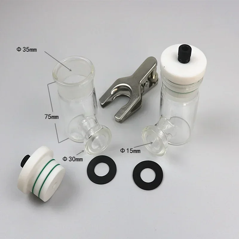 H-Type Sealed Electrolytic Cell Interchangeable Membrane for Photoelectrochemical Experiment Lab Equipment