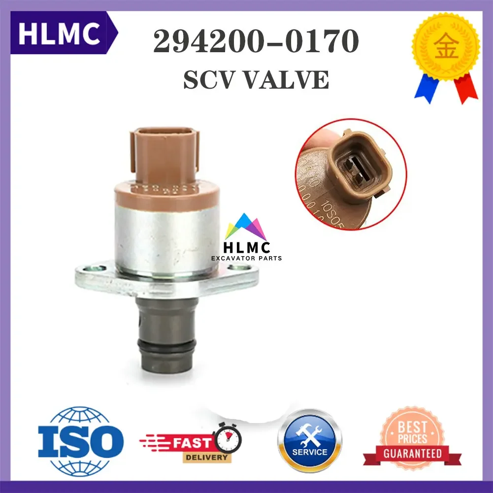 SK200-8 SK260-8 SK330-8 SK350-8 J05 J08E Engine PRESSURE SUCTION CONTROL VALVE SCV 294200-0170 2942000170 for Kobelco Excavator