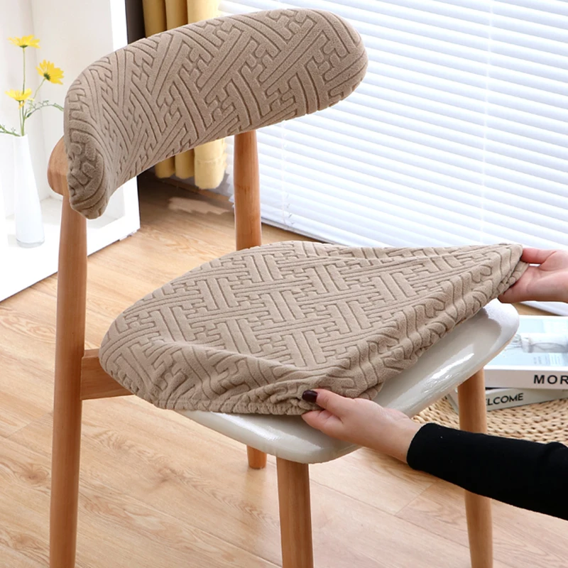 

1 Set Elastic Chair Covers Dining Room Chair Seat Cover Kitchen Restaurant Banquet Hotel Chair Backrest Protective Case
