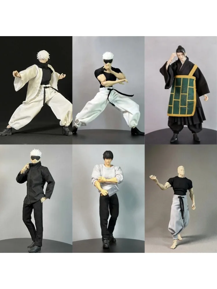 1/12 Jujutsu Kaisen Klasyczna Odzież Mundurek Szkolny Szata Taoistyczna Akcesoria Bojowe dla Figurki Akcji SHF Romankey — 2