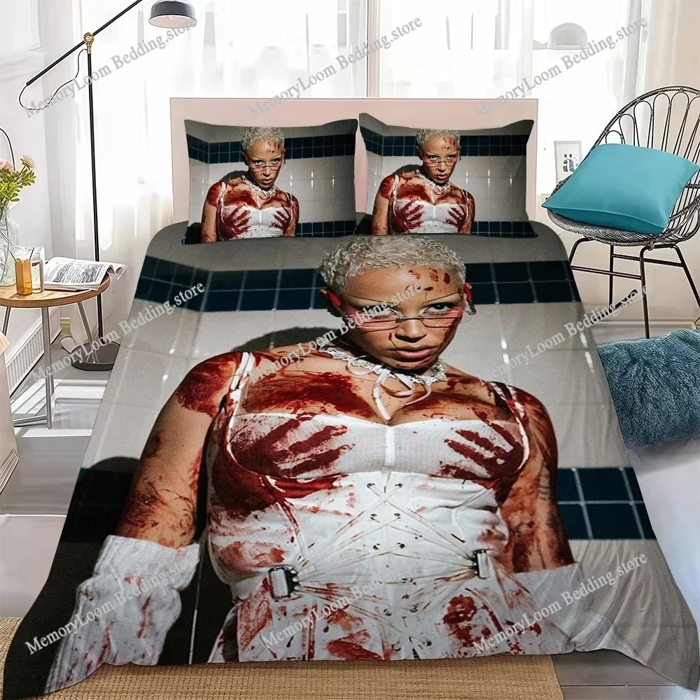 Singer Doja Cat Scarlet Duvet Cover Set Home Style Bedding Soft Laundry Cotton Bed Four Seasons Student Dormitory Home Textile74