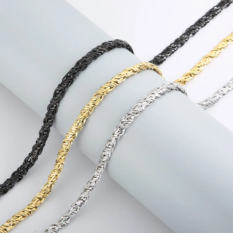 New Special 6MM Tangled Stainless Steel Strands Necklace For Men Punk Minimalist Personality Fashion Jewelry Wholesale Gifts