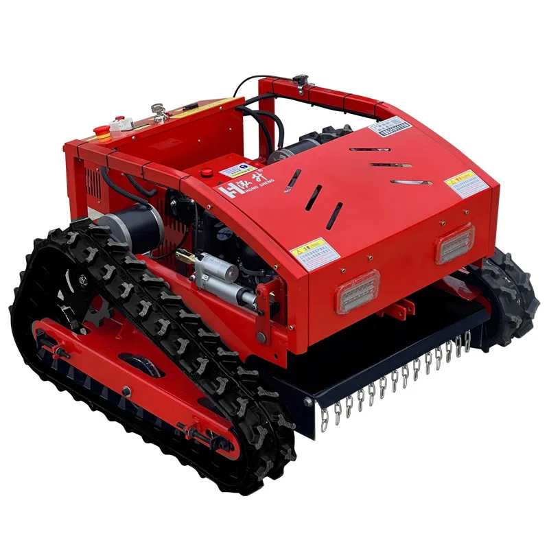 

Oil and electricity hybrid lawn mower, garden reclamation lawn shredder