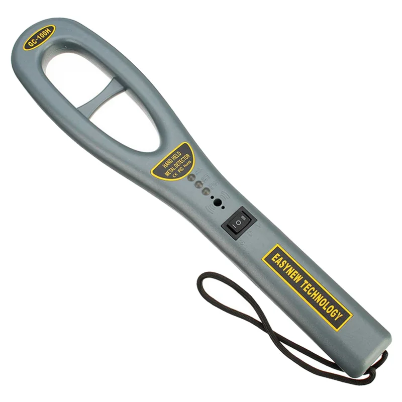 1 PCS GC101H Detector de metais portátil portátil Detector de metais Super Scan Contador de luz cinza