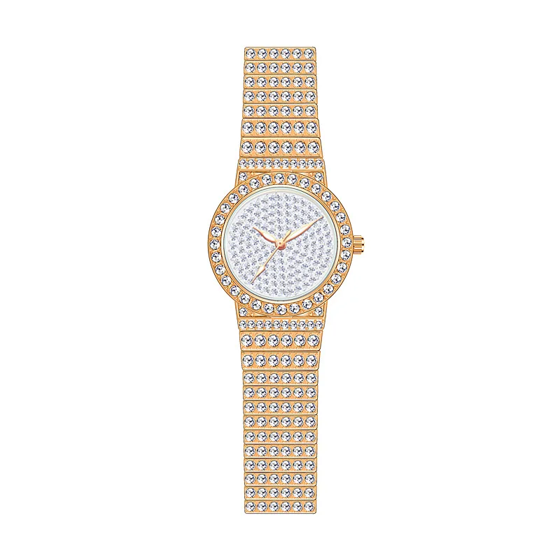 UTHAI Brand Light Luxury Chain Watch Women Full Sky Star Full Diamond Waterproof Authentic Ladies Fashion Quartz Clock Watches