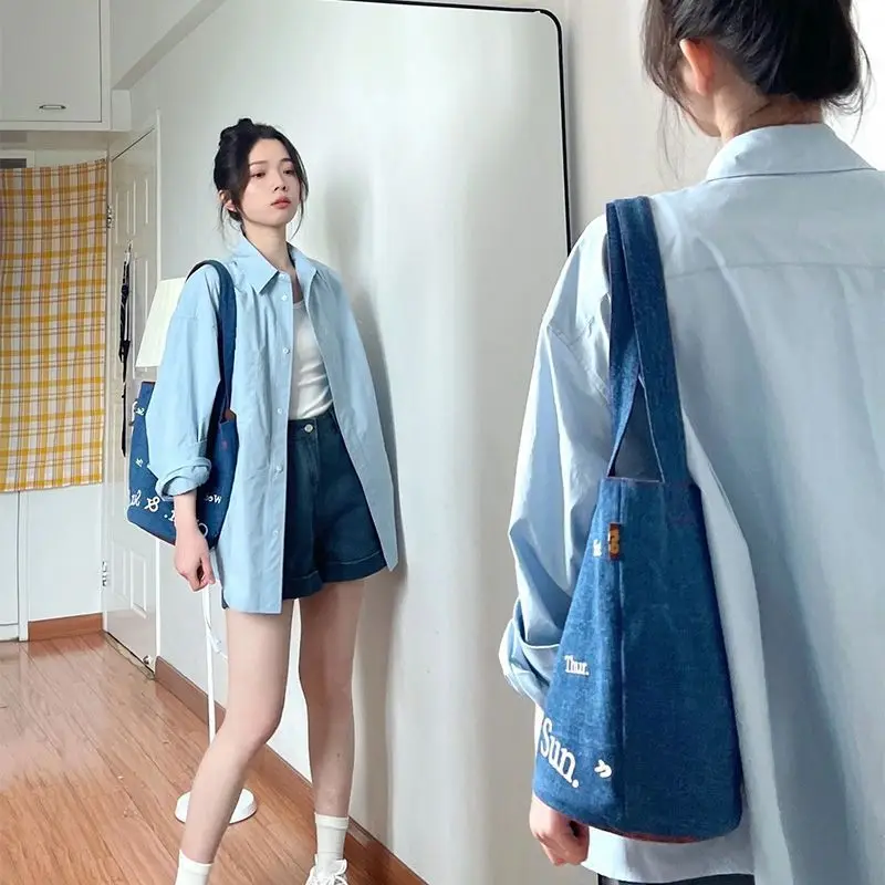 

Long Sleeve Shirts Womens Striped Buttoned Blouses Lantern Sleeves Pleated Hem Feminine Retro French Style Elegant Autumn Looks