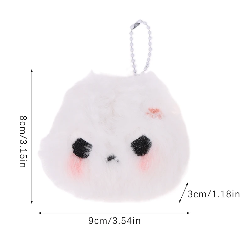 Porte-Clés en Peluche en Forme de Beurre de Lapin pour Femme, Accessoire de Décoration pour Étui de Téléphone Portable, Expression de Pleurer en Colère, Cadeau